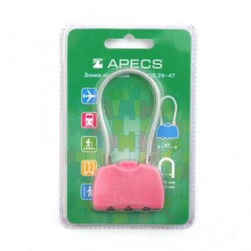 Замок висячий Apecs PDZ-29-47-CODE-Blister 1 Замок висячий Apecs PDZ-29-47-CODE-Blister